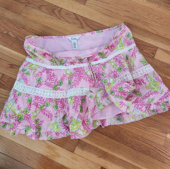 Lily Pulitzer Phipps Pink Stacy Drawstring Skirt - Picture 6 of 6